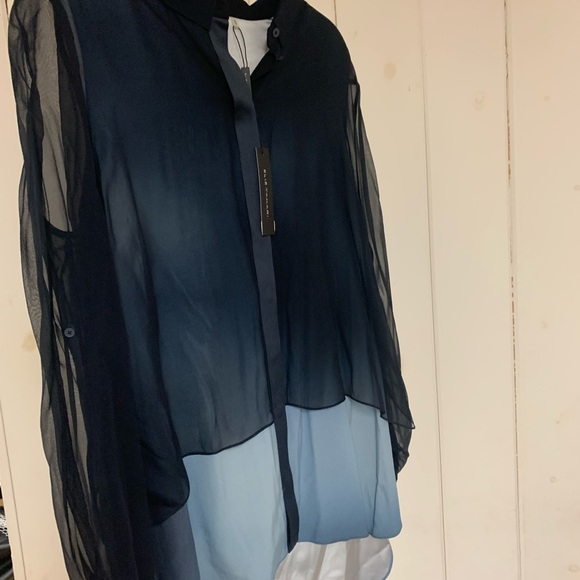 NWT Ellie Tahari semi sheer blouse! - Picture 4 of 5